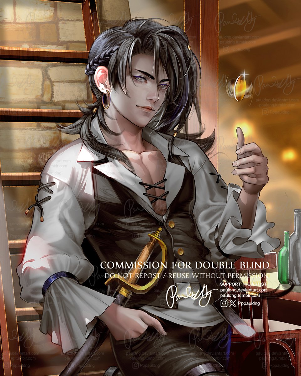 Pauldng (@pppauldng) on Twitter photo COMMISSION FOR <a href="/DDoubleBlinDD/">ᴅᴏᴜʙʟᴇʙʟɪɴᴅ</a>
The Charismatic Pirate, Jack. from an original series!
#artcommisison #occommission #originalcharacter #commissionsopen #commissions #animeart #animeoc #drawing #illustration #pirate #pirateOC #animepirate COMMISSION FOR <a href="/DDoubleBlinDD/">ᴅᴏᴜʙʟᴇʙʟɪɴᴅ</a>
The Charismatic Pirate, Jack. from an original series!
#artcommisison #occommission #originalcharacter #commissionsopen #commissions #animeart #animeoc #drawing #illustration #pirate #pirateOC #animepirate