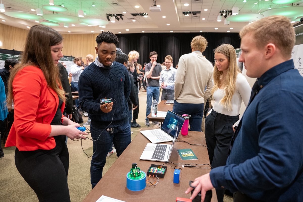 NDSUEngineering's tweet image. 🎓 Innovation in action!

Join us May 8 for the Spring Senior Design Expo — where students present real-world solutions in their final capstone projects.
🕛 Noon–3 p.m.
📍 Memorial Union Ballroom
💬 Free &amp;amp; open to the public!

More info: ndsu.edu/news/experienc…