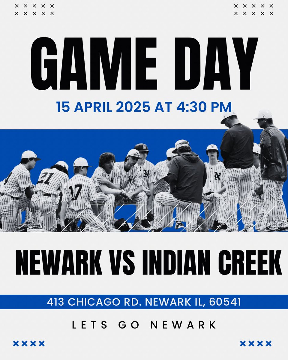 🔥⚾ Game Day Alert! ⚾🔥

The Newark Norsemen are taking the field at home today to face off against the Indian Creek Timberwolves! 💪

🗓️ Today
🕓 4:30 PM
📍 413 Chicago Rd. Newark IL, 60541

Let's pack the stands and support our Norsemen! 🏆

#NorsemanBaseball #WeAreNewark