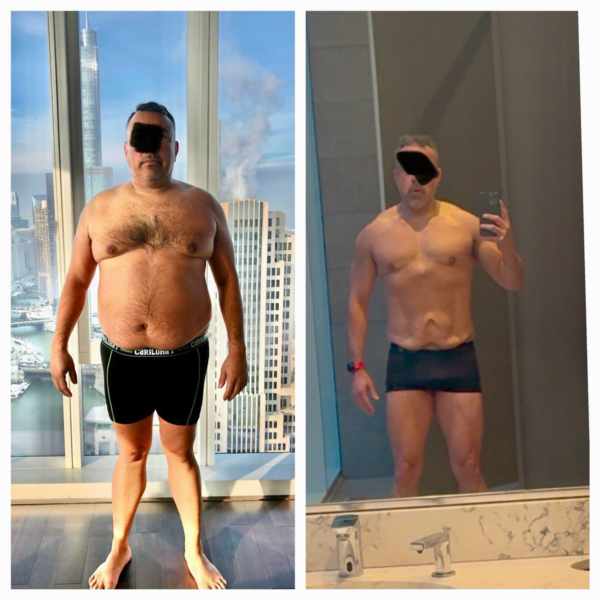 BiohackingX's tweet image. Your Body is a Reflection of Your Brain.
This client went from roughly 30% body fat at 235 lbs to sub-12% body fat at 185 lbs.
He didn’t just lose 30+ lbs of fat — he gained back control, clarity, and confidence.
And here’s the wild part...
We didn’t start with workouts.…