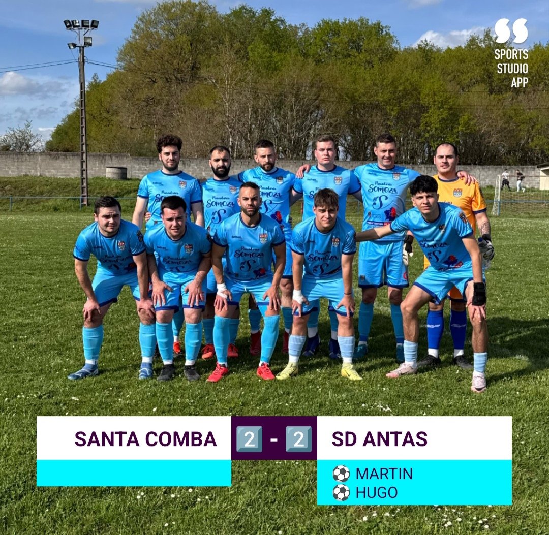 🏆 𝕊𝔼𝔾𝕌ℕ𝔻𝔸 𝕊𝔼ℕ𝕀𝕆ℝ | 𝕏𝕠𝕣𝕟𝕒𝕕𝕒 𝟚𝟟

⚽ 𝗦𝗗𝗖 𝗦𝗔𝗡𝗧𝗔 𝗖𝗢𝗠𝗕𝗔 𝘃𝘀 𝗦𝗗 𝗔𝗡𝗧𝗔𝗦

📆 DOMINGO 13 DE ABRIL
⏱️ 18:00:00H
🏟️ TRAS DO NOVO

#OComezoDoutraHistoria
#DeputaciónDeLugo
#ParqueCentralDeGalicia
#AntasDeUllaCentroXeograficoDeGalicia

💙 #SDAntas 💙