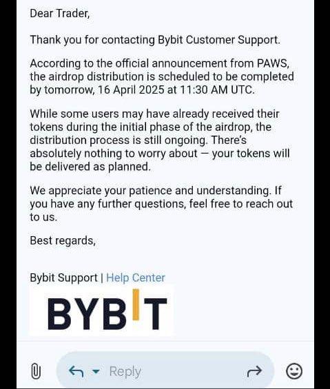 BREAKING:🚨

Dont panic if you havent recieved your $PAWS allocation