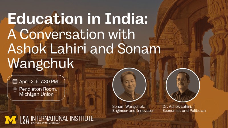 Earlier this month, II &amp; CSAS hosted a powerful convo on education in India with Ashok Lahiri &amp; Sonam Wangchuk.

Keep the conversation going: dive deeper into the current landscape and evolving challenges of learning in India in this article: myumi.ch/R3pyy