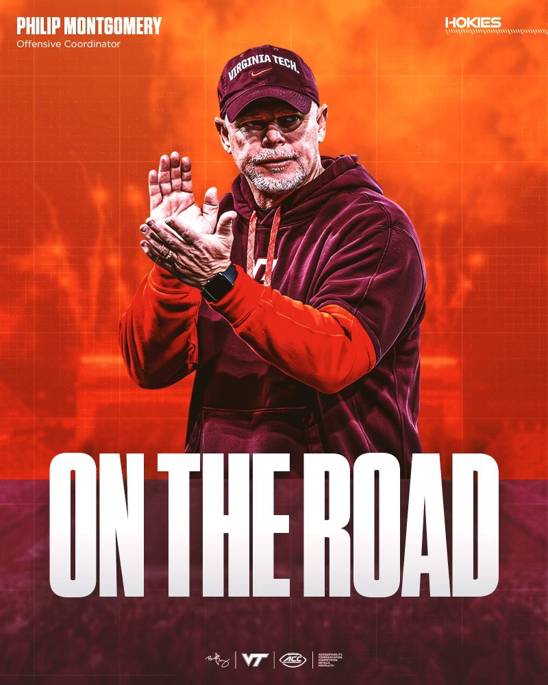 Philip Montgomery (@coachpmonty) on Twitter photo On the road in the Commonwealth of Virginia! I’m excited to spend time with our high school coaches and find the next great group of Hokies 🦃
#ThisIsHome | <a href="/HokiesFB/">Virginia Tech Football</a> On the road in the Commonwealth of Virginia! I’m excited to spend time with our high school coaches and find the next great group of Hokies 🦃
#ThisIsHome | <a href="/HokiesFB/">Virginia Tech Football</a>