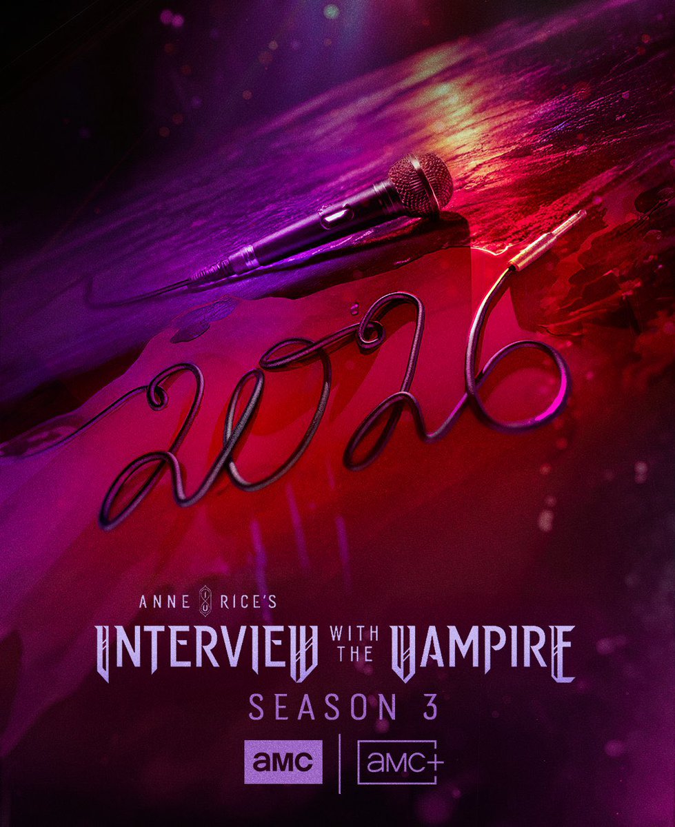 The first poster for Season 3 of ‘INTERVIEW WITH THE VAMPIRE’ has been released. 

Returns in 2026 on AMC and AMC+.