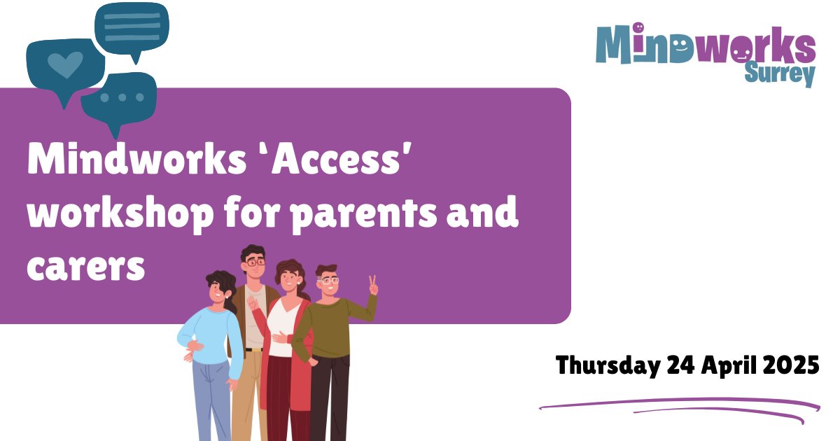 We’re holding a 60-minute online workshop on Thursday 24 April between 12.30-1.30pm for parents and carers of young people to share their views of accessing mental health services. For more info, visit our news section on our website – link in bio.