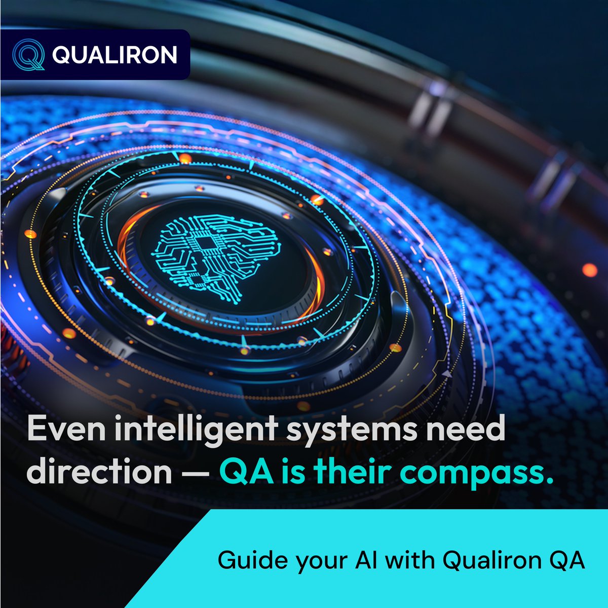 qualiron's tweet photo. Even smart AI needs guidance — QA is the compass.
At Qualiron, we ensure your AI/ML systems don’t just learn, they learn right.
Navigate complexity. Validate intelligence. Deliver precision.
#AIQuality #MLTesting #TestedAI #Qualiron #ResponsibleAI https://t.co/9rOIlI8MWu