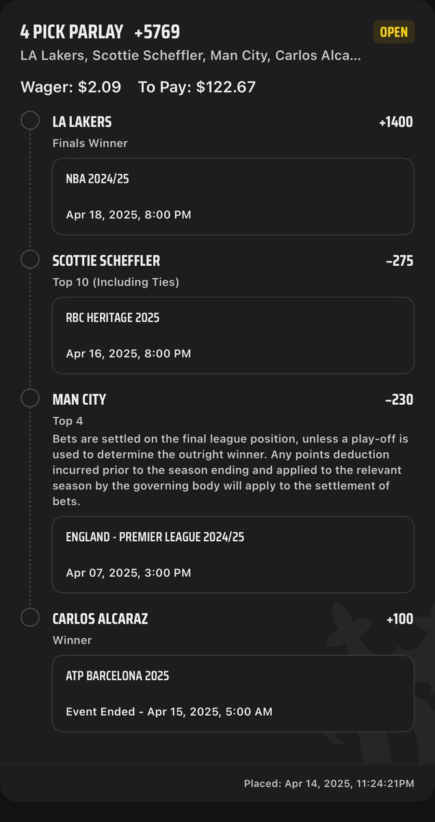 EZMoneywithZ's tweet photo. A couple random parlay futurez💸⬇️⬇️ https://t.co/dC0f3cy7IZ