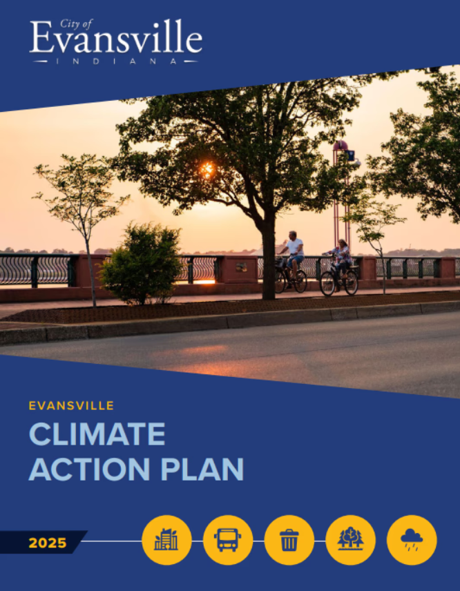 IU Environmental Resilience Institute (@prepared4change) on Twitter photo Congratulations to <a href="/EvansvilleINGov/">City of Evansville</a> for adopting their newly updated Climate Action Plan! 🥳
The 2025 Evansville Climate Action Plan is a 5-year plan to improve community health and resiliency. The city's first plan was developed with the support of ERI.
evansvilleclimate.com/projects/clima… Congratulations to <a href="/EvansvilleINGov/">City of Evansville</a> for adopting their newly updated Climate Action Plan! 🥳
The 2025 Evansville Climate Action Plan is a 5-year plan to improve community health and resiliency. The city's first plan was developed with the support of ERI.
evansvilleclimate.com/projects/clima…
