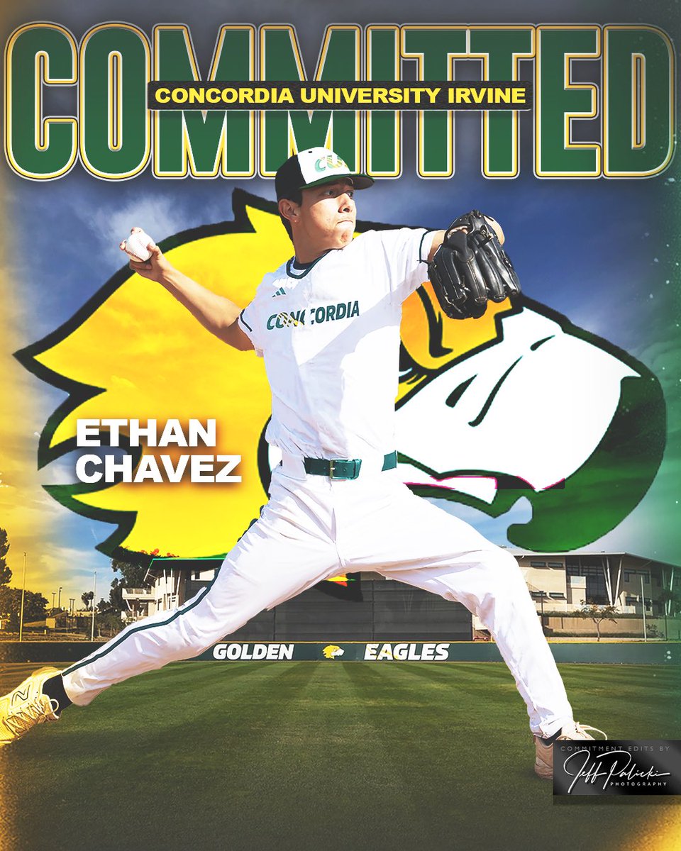I’m proud to announce that I will be continuing my academic and baseball career as a pitcher at Concordia University Irvine! Thank you to my parents and family for your support. Thank you Coach Haney, Boyett, and Sardo. Thank you Coach Turgeon for this opportunity.