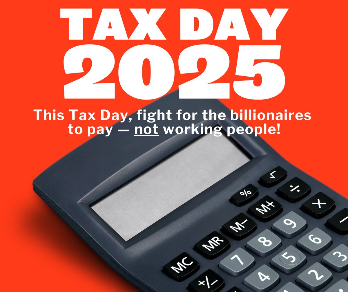 SocialistAlt's tweet photo. This Tax Day, fight for the billionaires to pay — not working people! 🧵 https://t.co/x2Osi9mWD2
