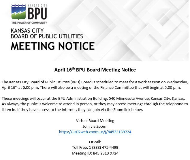 Kansas City Board of Public Utilities (BPU) tweet media