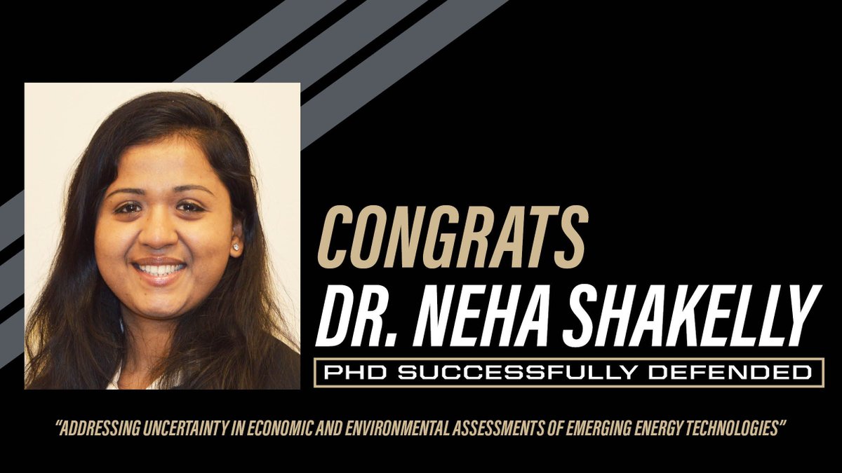 purdue_see's tweet image. 👏 Congrats, Dr. Neha Shakelly!👏

We are proud of you, your effort, and accomplishments and we wish you the best in your future endeavors!

#Purdue #PurdueEEE #BoilerUp #environment #sustainability #purdueengineers #MySmallStep