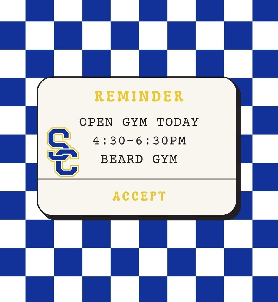 Tell a friend to tell a friend! Open Gym today after school!🏐💙💛