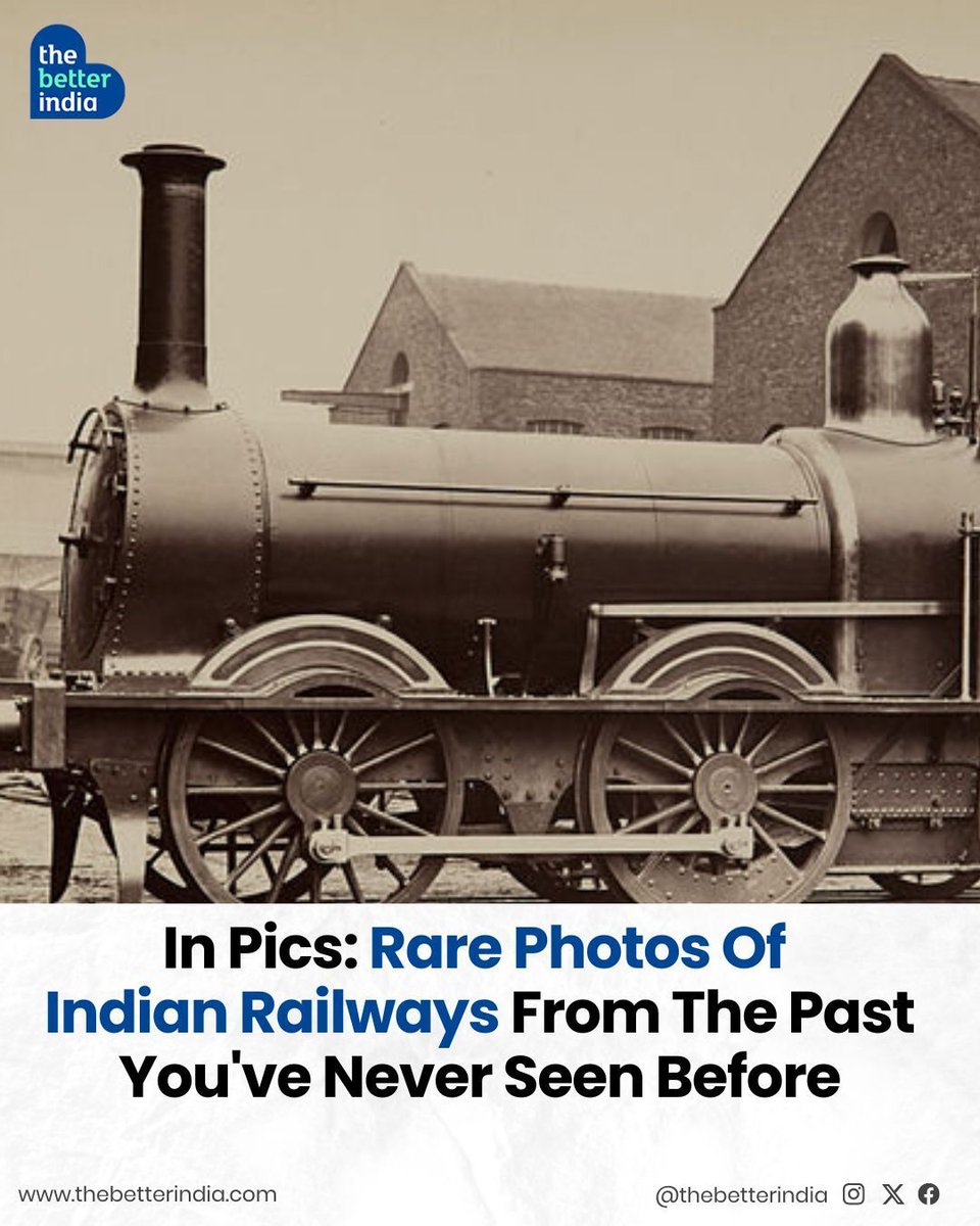 thebetterindia's tweet photo. Imagine boarding a train in 1853 — no phones, no crowds, just history in the making.

On 16 April 1853, 400 passengers boarded India’s very first train from Mumbai to Thane — a 34 km journey that seemed small, but sparked a revolution.     

#IndianRailways #ThrowbackIndia #RailwayHeritage #HistoryOfIndia #VintageIndia #NationalRailTransportDay