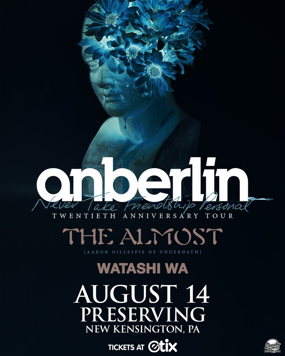 Drusky Entertainment (@druskyent) on Twitter photo NEW SHOW 🚨 <a href="/anberlin/">Anberlin</a> with <a href="/TheAlmost/">The Almost</a>, <a href="/watashiwaband/">watashi wa</a> at Preserving on August 14th!
⏰ Tickets go on sale April 18th at 10am!
🎟️ bit.ly/AnberlinPC NEW SHOW 🚨 <a href="/anberlin/">Anberlin</a> with <a href="/TheAlmost/">The Almost</a>, <a href="/watashiwaband/">watashi wa</a> at Preserving on August 14th!
⏰ Tickets go on sale April 18th at 10am!
🎟️ bit.ly/AnberlinPC