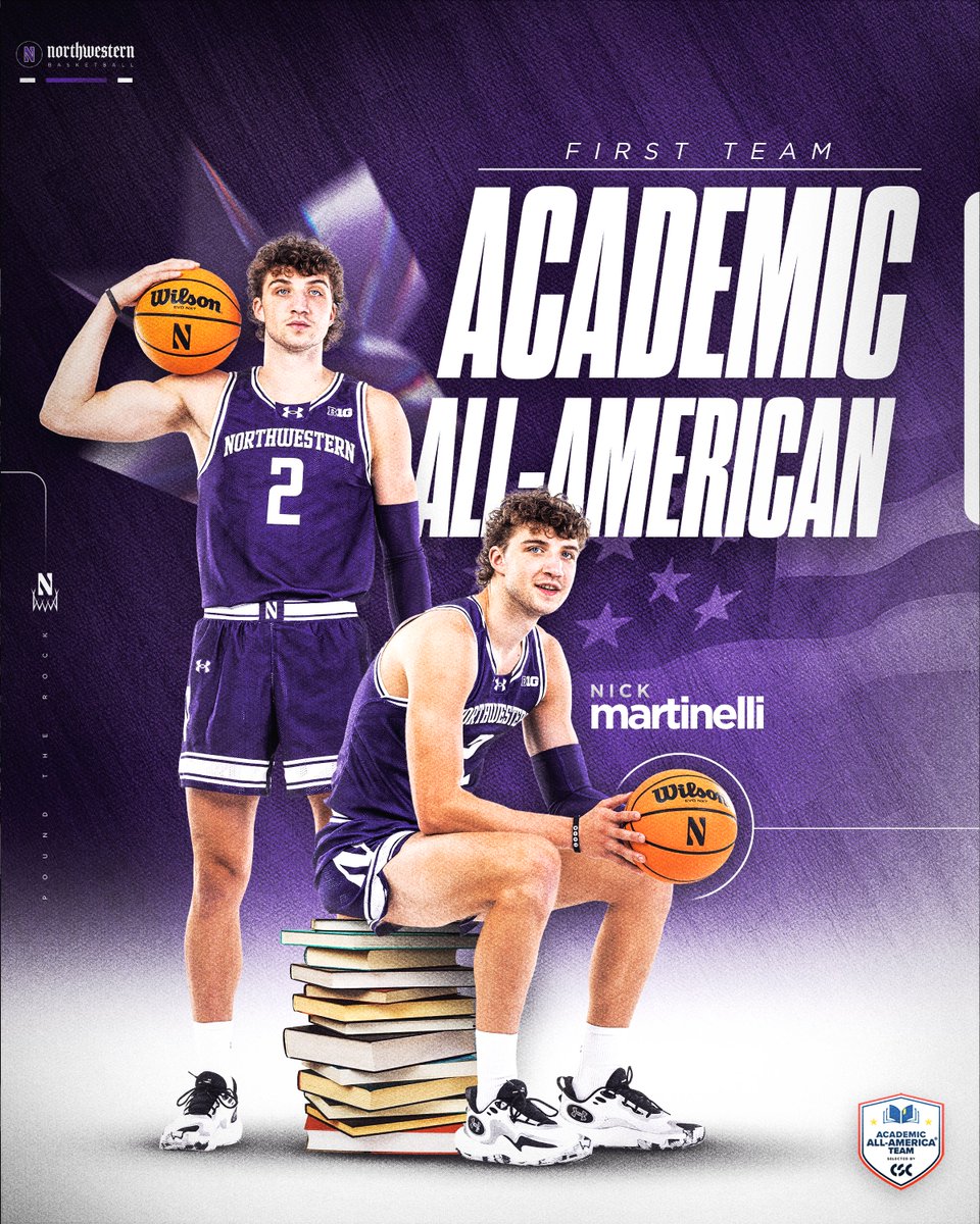 Academic Weapon 📚

Nick Martinelli has been named an Academic All-America First Team selection.