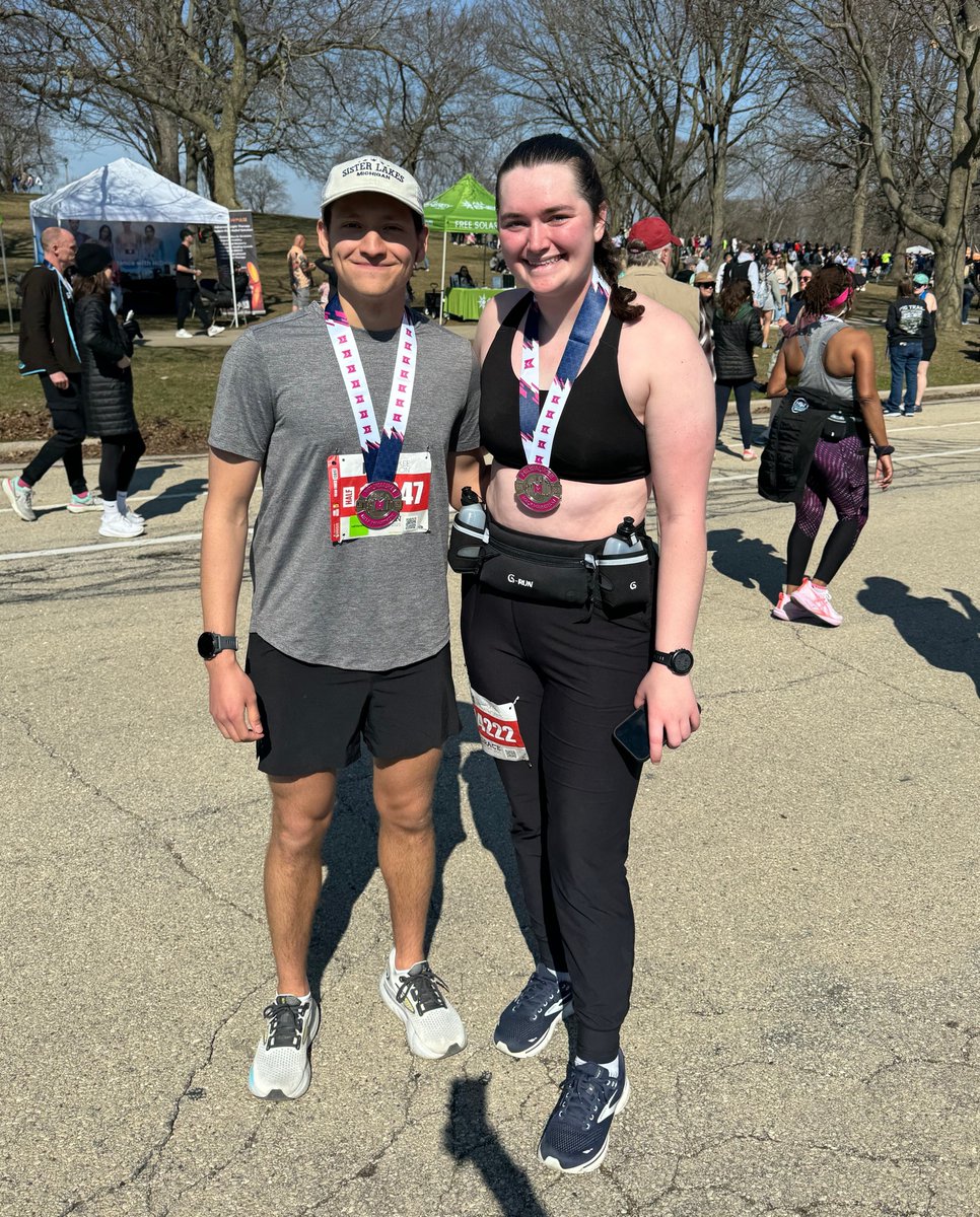 Congrats to Roman and Grace on crushing the Milwaukee Half Marathon on Saturday! #runfast #milwaukee #runthe414