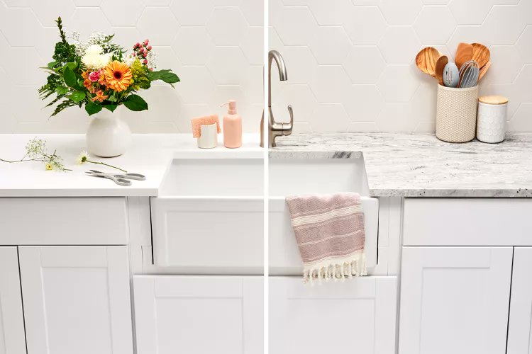 CleanLineSpaces's tweet image. Corian vs Granite: Corian is budget-friendly, seamless, and low-maintenance. Granite brings unique natural beauty, durability, and luxury. Your choice = style vs substance. #HomeDesign #KitchenRemodel