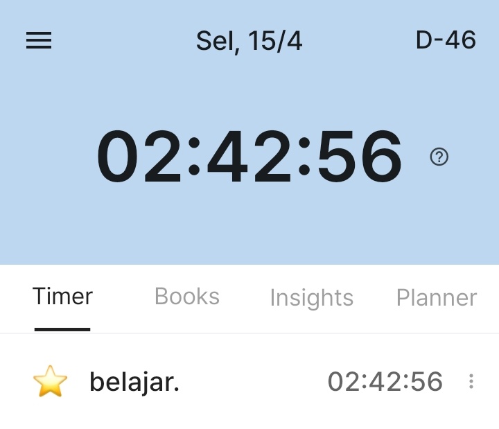 squihrel's tweet image. alia's study progress, [15/4/25] hari ini segini aja