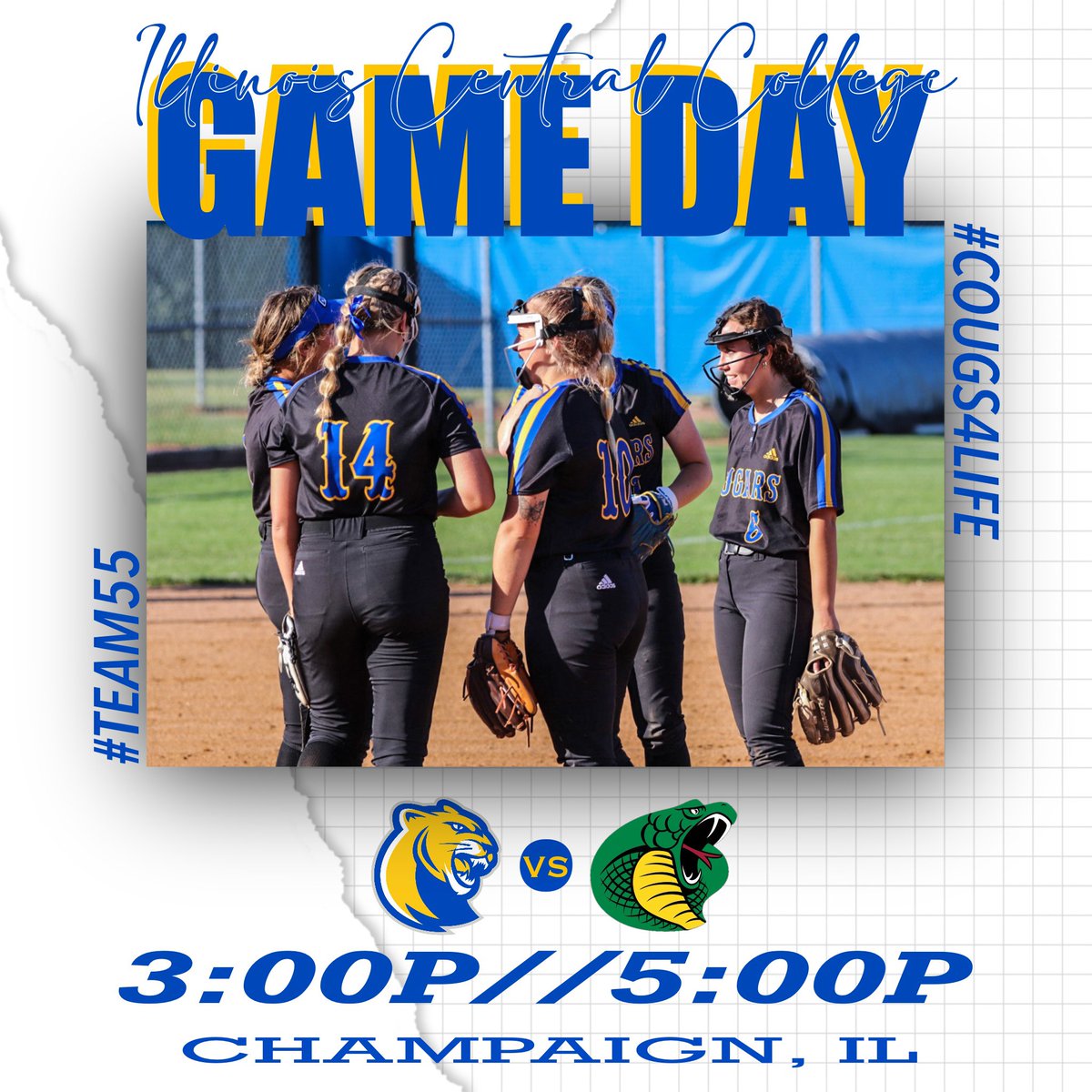 HERE WE GO‼️😤

🆚 PARKLAND
⏰ 3:00P // 5:00P
📍 CHAMPAIGN, IL

#cougs4life
#team55