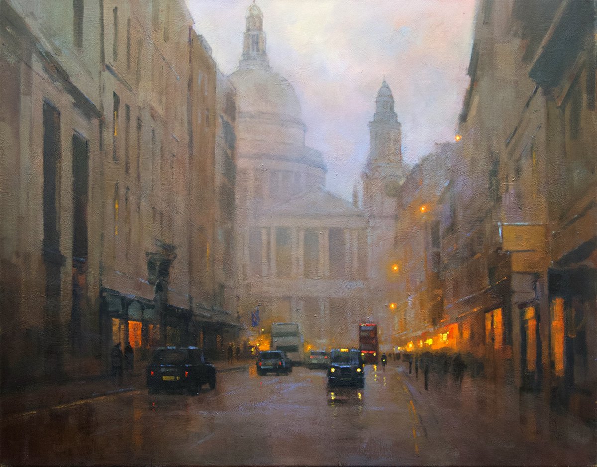 'St Paul's, Evening Light' (2024) by Matthew Alexander 
matthewalexanderfineart.co.uk