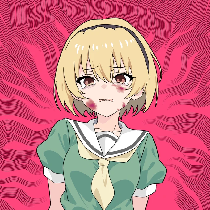 見始めた #イラスト #illustration #北条沙都子 #ひぐらしのなく頃に