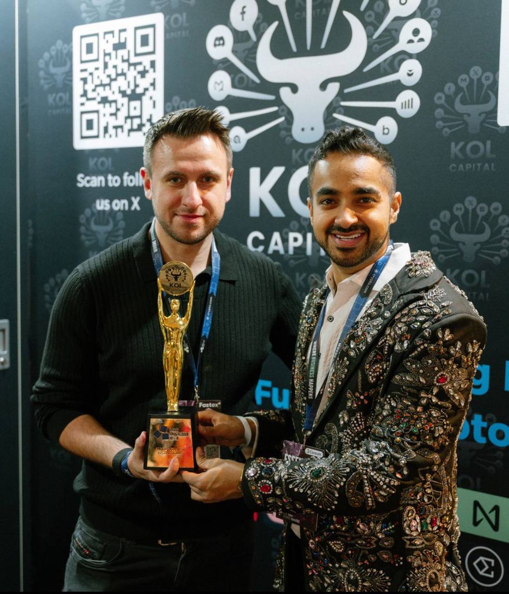 ErhanKOfficial's tweet image. Honoured to be named AI KOL of the Year at #PBW2025 by @KOLCapital 

AI is moving faster than ever, and getting ahead of it is no longer optional… it’s imperative.

Big thanks to everyone who voted. Grateful to this community.

Now, eyes on Dubai 👀

See you at @Defaicon on…