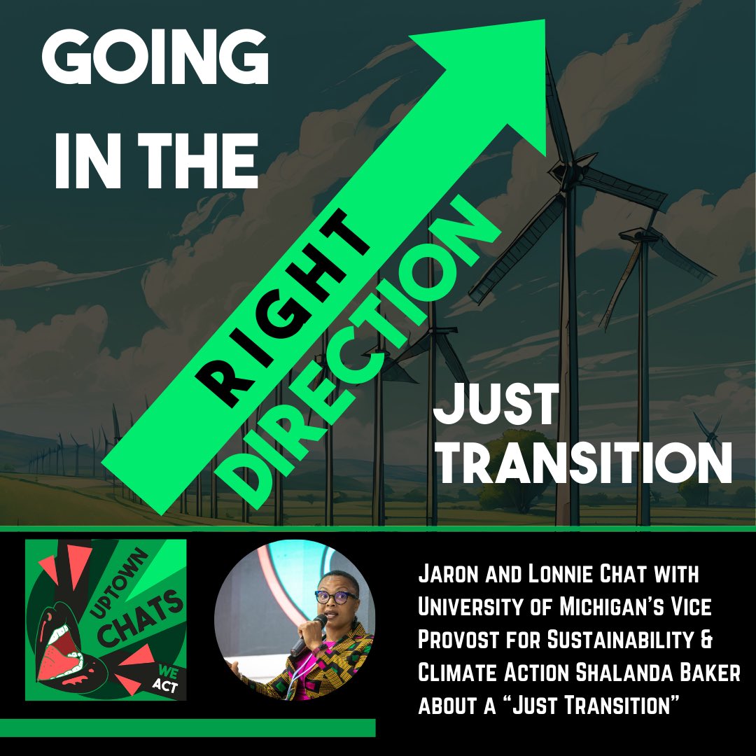 🗣️Check out the latest episode of #UptownChats ! This episode Jaron and Lonnie kick off the Right Direction mini-series  focusing on what the right direction should be for US energy policy.

Link to listen 🔗🎧:
weact.org/news-events/po…