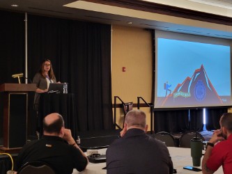 FBINAAQuantico's tweet photo. Last week, 3rd Vice President Larry Dyess and Director of Member Services Jennifer Watson presented at the Section II Meeting in Iowa!π Thank you, Section II, for having us! #FBINAA #SectionII https://t.co/xWauuCW2Bw