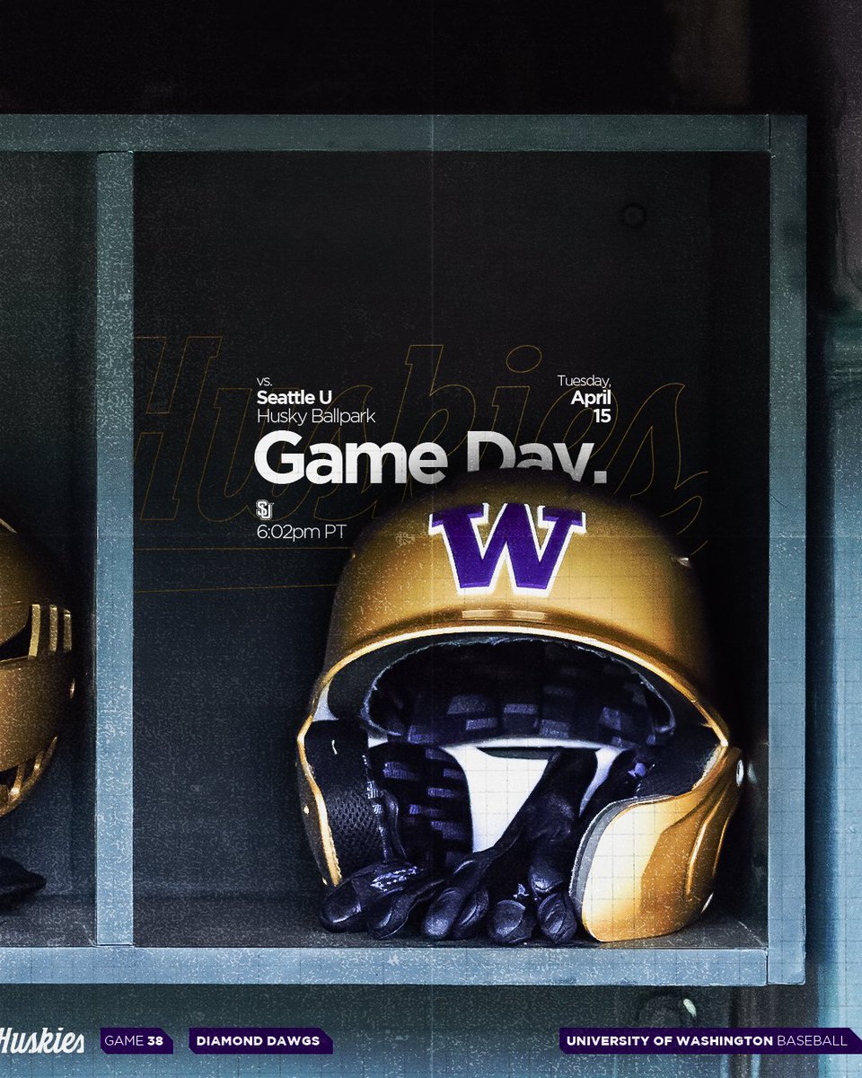 It's game day on Montlake! ⚾️

📺 Big Ten Plus
💻 gohski.es/43VP3am
📊 Huskystats.com
🎟️ gohski.es/44sl3D7