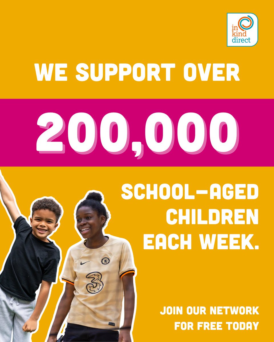 We support over 200,000 school-aged children each week with essentials including  toys, books, hygiene products, clothing and more.

If you support children in your community and need access to products, join our network today for free via the link in bio!