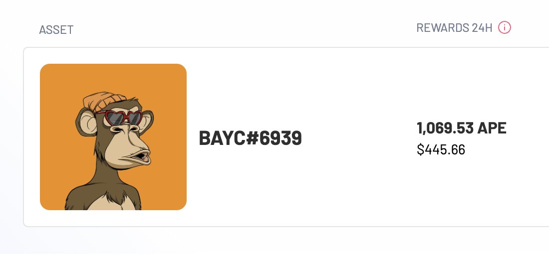 Rewards are paid hourly - the early 🦧 gets the 🍌

ApeChainStake.io is currently giving out 1,069 APE per day of rewards on staked BAYCs

The yield will go down as more people migrate to ApeChain.... so bridge now 🫡
