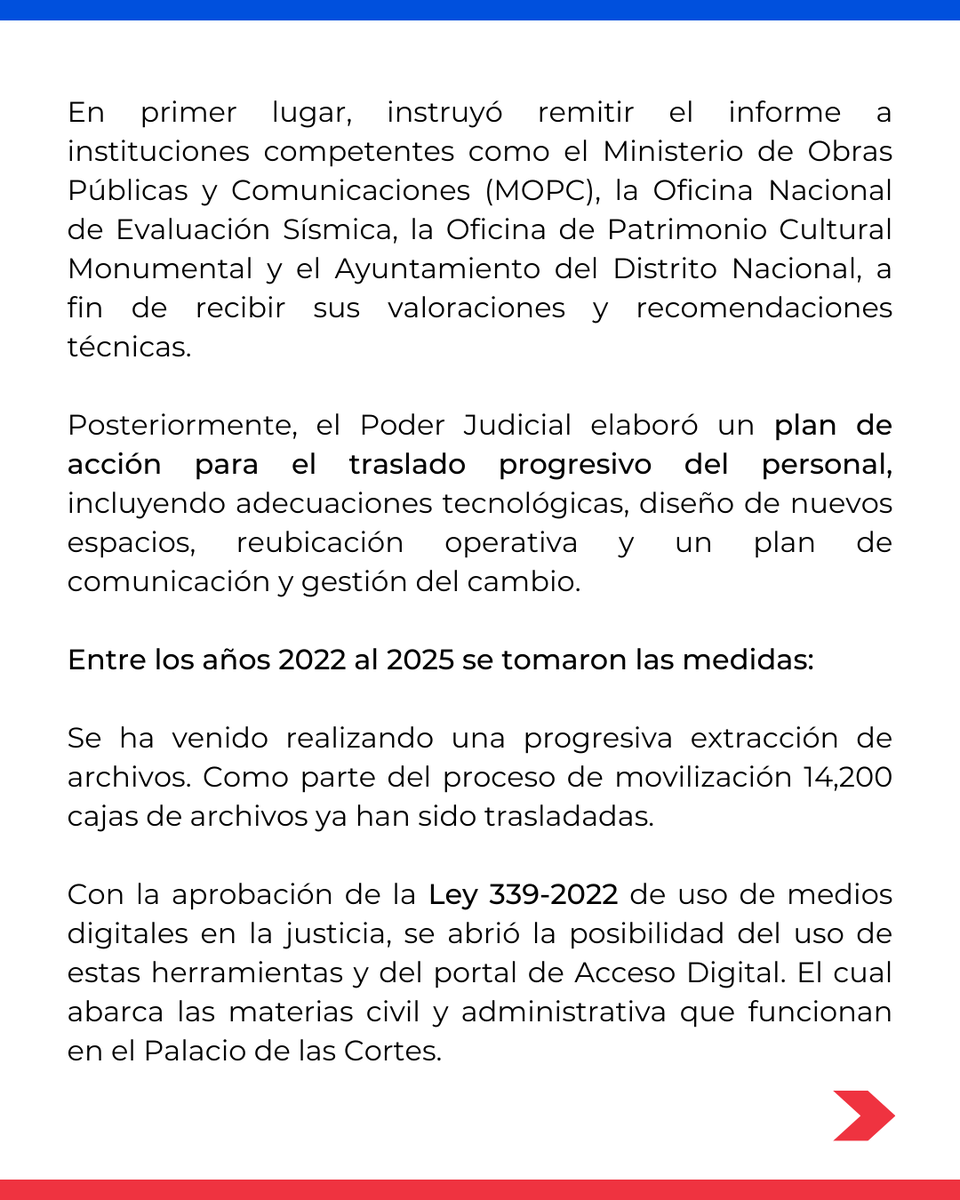 Comunicado importante. #PoderJudicialRD