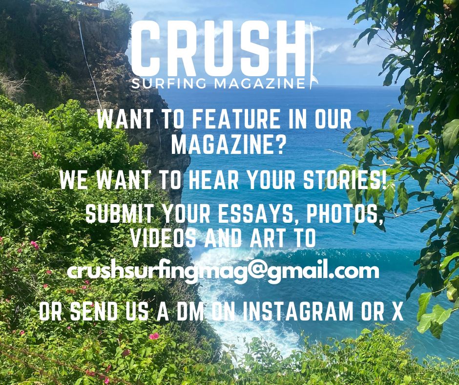 CrushSurfingMag's tweet photo. We want YOU to feature in our magazine! simply send us an email or a DM with the chance to be a part of our first issue! #Surfing #SurfMag #SurfCulture #SurfStories https://t.co/v7Fp8uA1F0