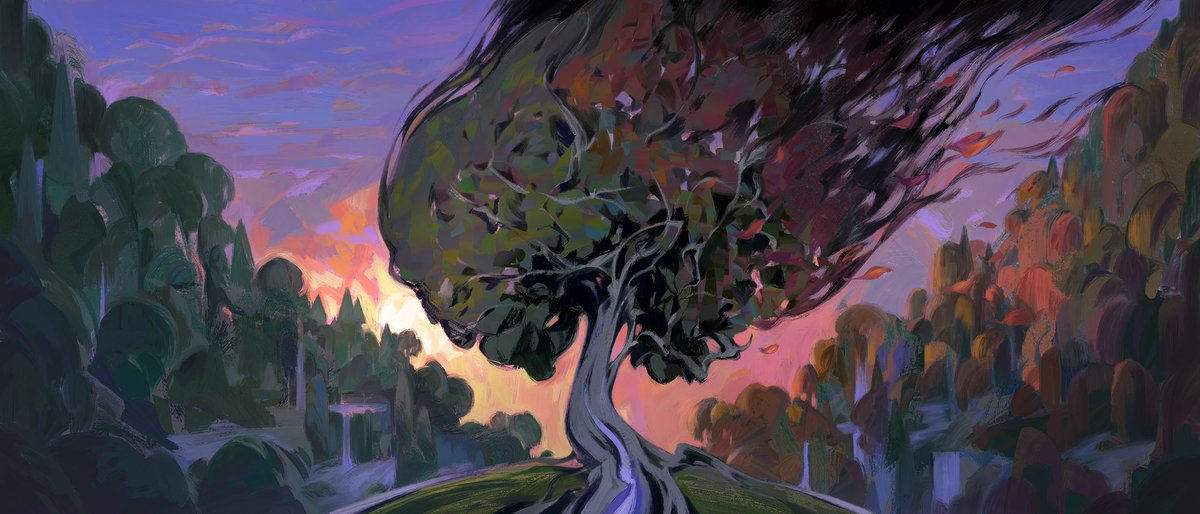 New personal painting , inspired by the transition from Summer to Fall!
Done in <a href="/heavypaintapp/">HEAVYPAINT</a> and @procreate