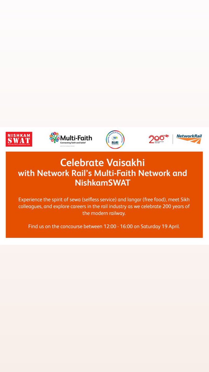 Come and see us at Victoria station 19th of April between 12 and 4 pm celebrating vaisakhi