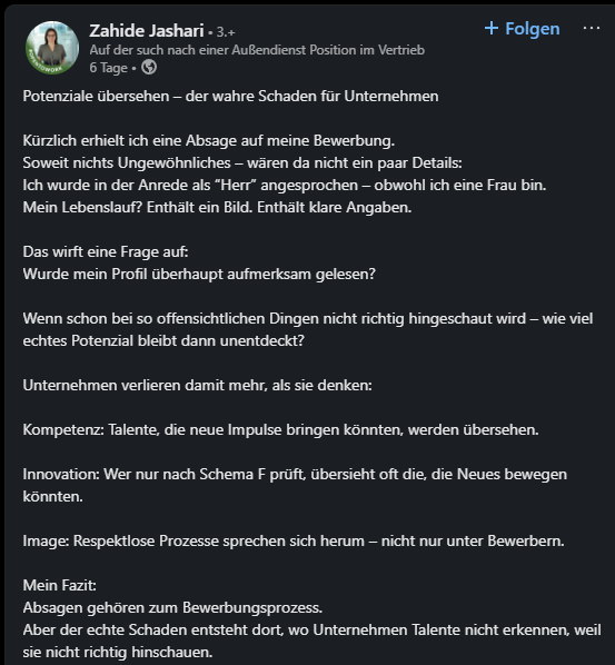 Den beiden Bildern kann ich nur zustimmen. Ich wollte schon lange etwas machen, das mich wirklich erfüllt. Technik, Autos, Kundennähe – das ist meine Welt. Und trotzdem eine Absage als Quereinsteiger obwohl diese als Automobilverkäufer gesucht werden #karriere #beruf #job