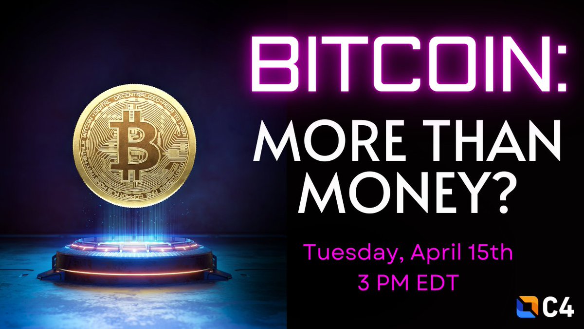 LearnMoreWithC4's tweet image. Bitcoin’s original purpose? Money. Its current use? That depends who you ask.
In today&apos;s livestream, we’ll explore how people are using Bitcoin beyond payments.
We’re not here to debate—just to break down what’s happening.
Join us at 3pm EDT! youtube.com/live/LBJTbwWy8…