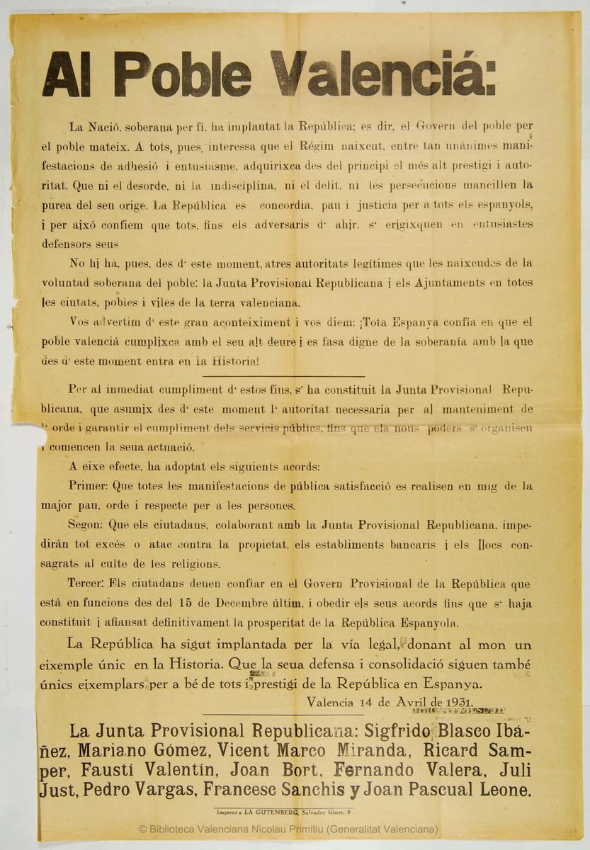 Ahir que érem a Arbeca, feia anys que es van proclamar repúbliques i la República.