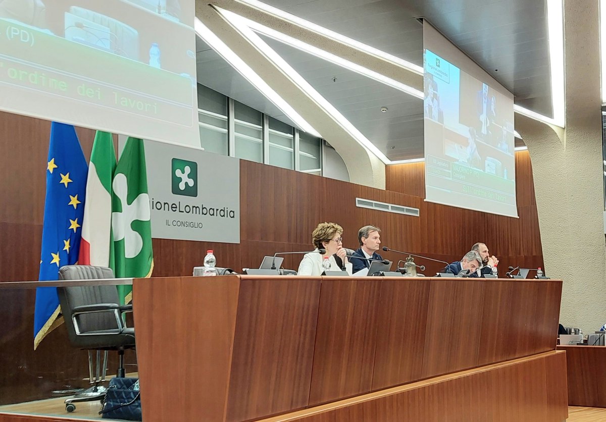 Sessione comunitaria del Consiglio regionale della Lombardia con il Sottosegretario alle Relazioni Internazionali ed europee Raffaele Cattaneo