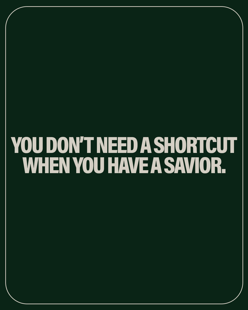 Everybody wants the easy way out, the quick fix, the shortcut. But God’s way isn’t about comfort—it’s about calling. If Jesus had taken the easy way, there wouldn’t be an empty tomb.