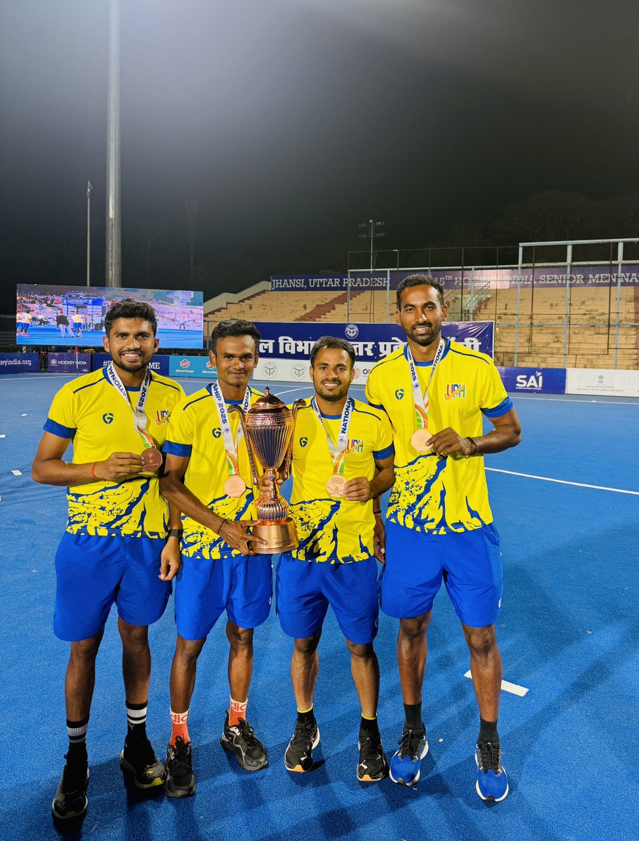 15th hockey India senior men national championship 2025 Jhansi  bronze medal team Uttar Pradesh 🥉