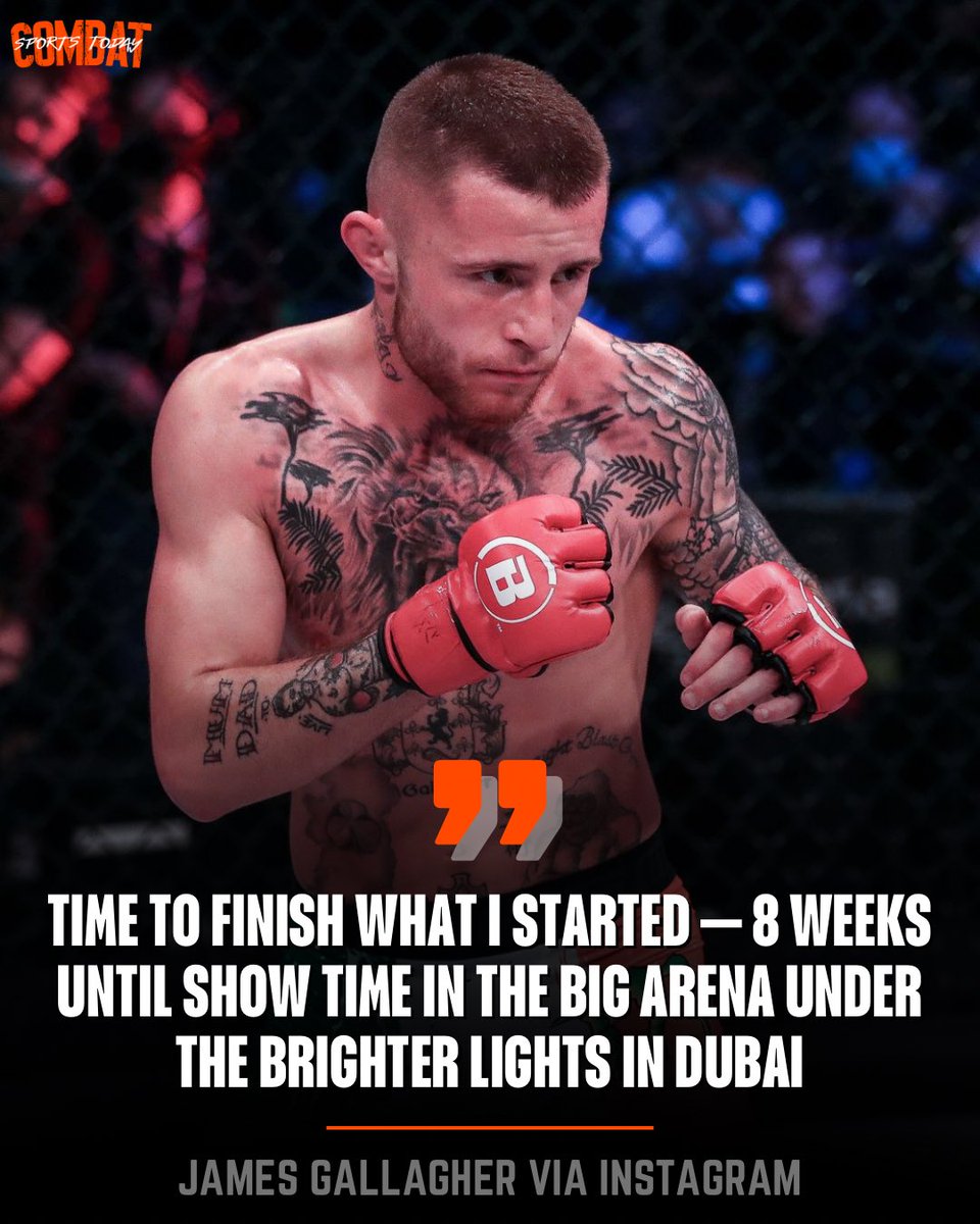 COMBAT SPORTS TODAY (@cstodaynews) on Twitter photo 🚨Former Bellator fighter James Gallagher 🇮🇪 teasing some fight news 👀
(via <a href="/StrabanimalMMA/">james gallagher</a>) 🚨Former Bellator fighter James Gallagher 🇮🇪 teasing some fight news 👀
(via <a href="/StrabanimalMMA/">james gallagher</a>)