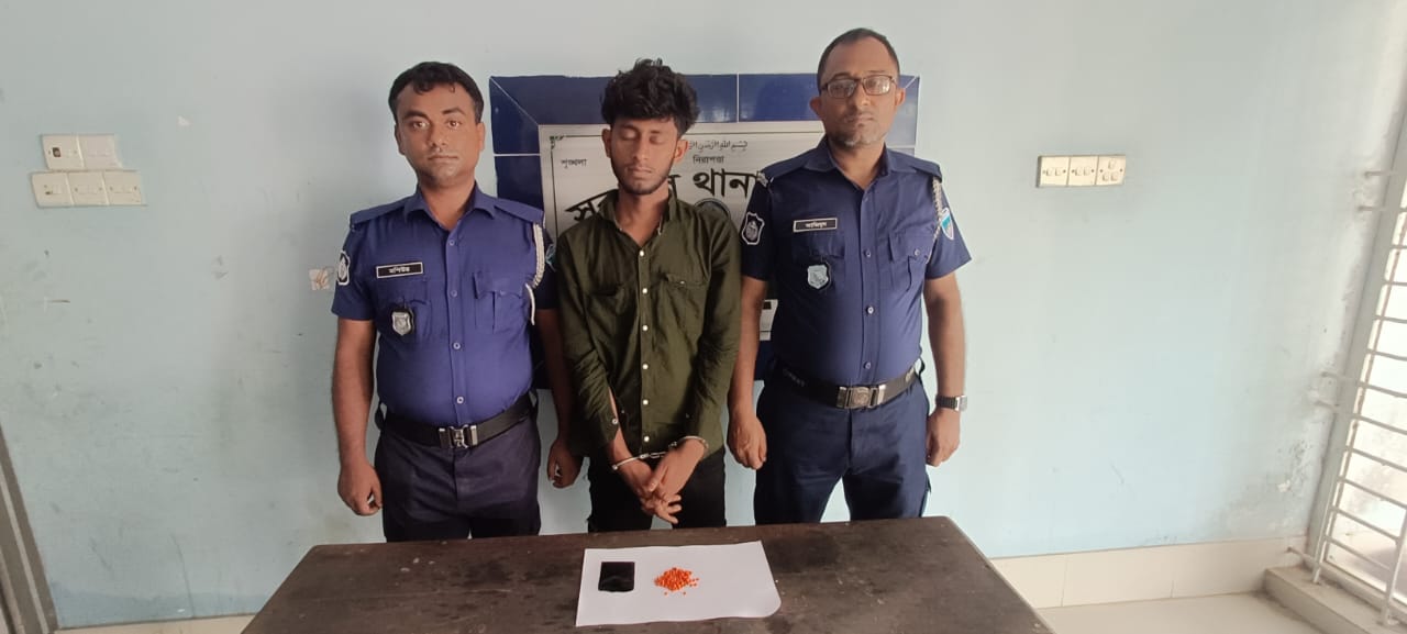 সরাইল থানা পুলিশের অভিযানে ১০০ পিস ইয়াবাসহ গ্রেফতার-০১