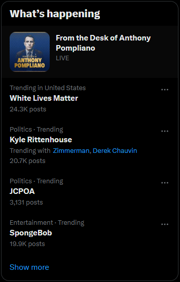 I think my trending thingy is broke.