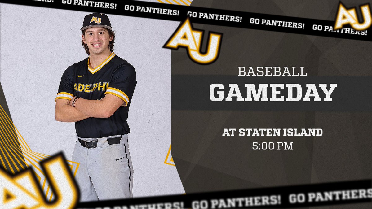 AdelphiBaseball's tweet image. Break from conference play today as we’re back in NY ⚾️
📍: Staten Island, N.Y.
🆚: @CSIDolphins
⏰: 5:00 PM
📊: bit.ly/2H7ZIEo
📺: bit.ly/43OBIka
#PawsUp🐾