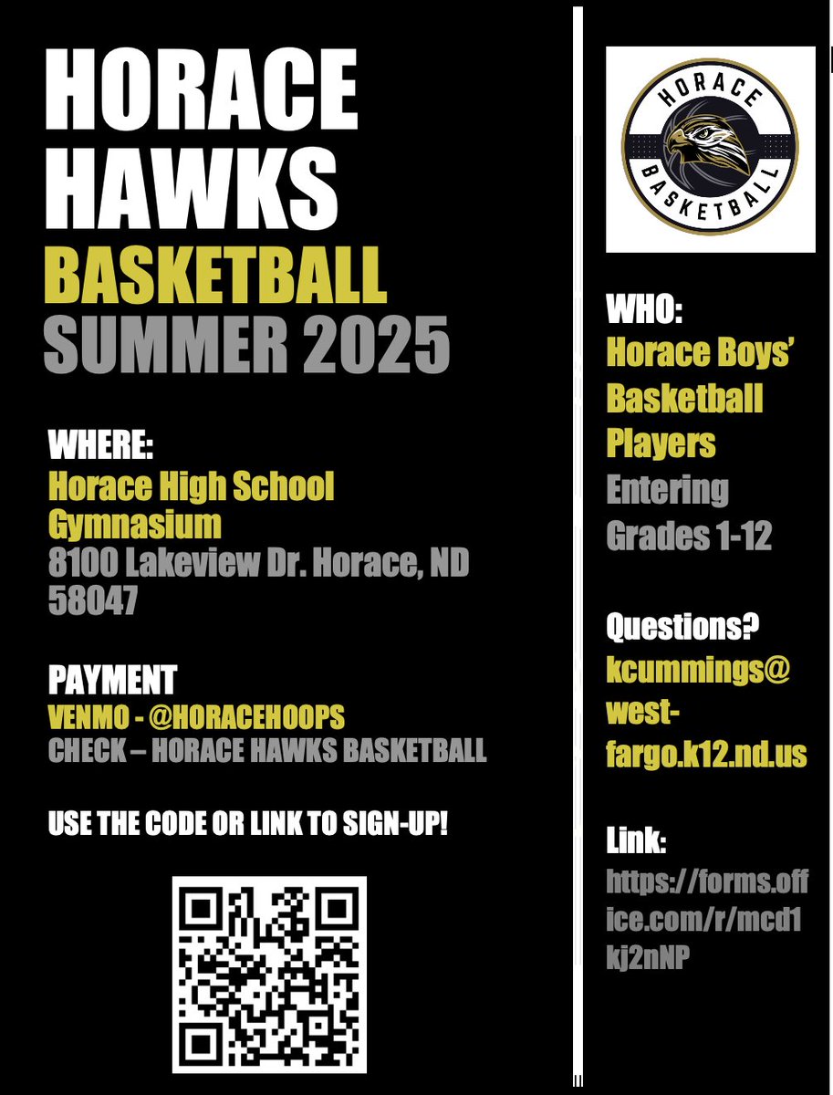 🚨 Summer Info! 🚨

🏀 Basketball Skills and Camp Registration: forms.office.com/r/mcd1kj2nNP

💪 Hawks Power Registration:
forms.gle/E3b7DdVE6cMbSu…