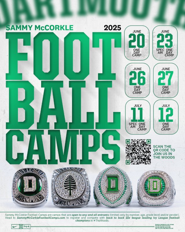Thankful to be invited by  <a href="/CoachEBrenss/">Erin Brennan</a> to a <a href="/DartmouthFTBL/">Dartmouth Football</a> camp! Grateful for this opportunity! 

<a href="/Coach_Litt/">Matt Littleton</a> <a href="/kerronstokes/">K Stokes</a>