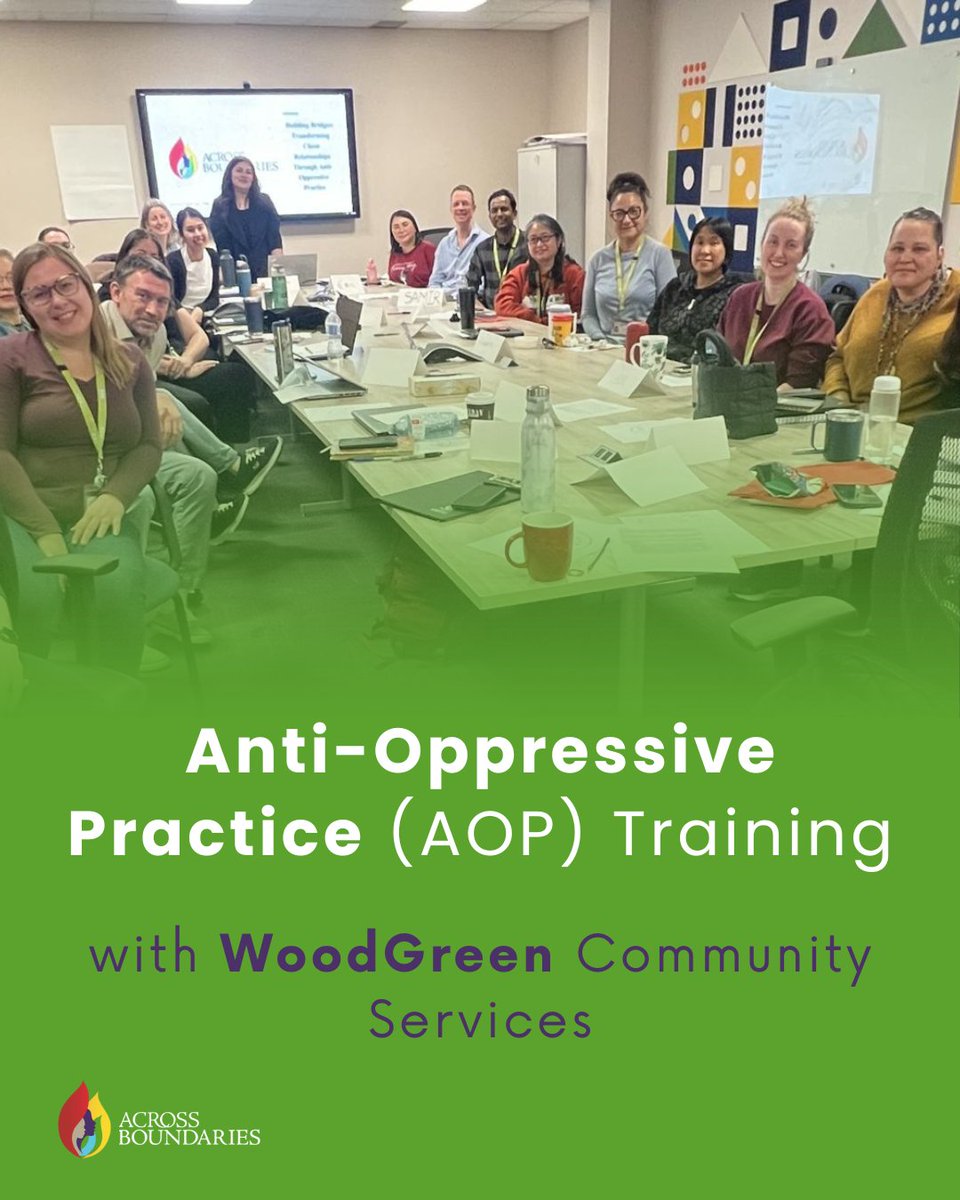 Across Boundaries (@ab_mentalhealth) on Twitter photo We recently had the opportunity to facilitate an impactful training session for <a href="/WoodGreenDotOrg/">WoodGreen Community Services</a>
The session focused on Anti-Oppressive Practice (AOP)—a framework designed to challenge systemic inequalities and foster equity, empowerment, and social justice. We recently had the opportunity to facilitate an impactful training session for <a href="/WoodGreenDotOrg/">WoodGreen Community Services</a>
The session focused on Anti-Oppressive Practice (AOP)—a framework designed to challenge systemic inequalities and foster equity, empowerment, and social justice.